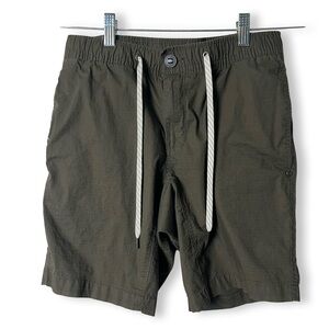 Vuori – Men’s Organic Cotton Drawstring Cargo Shorts Olive – Sz. Small